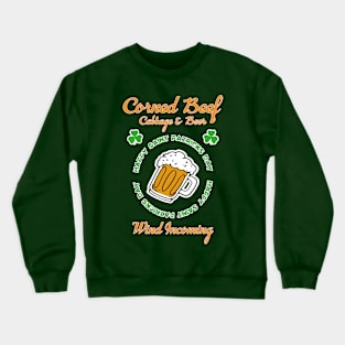 Happy Saint Patricks Day Celebration Corned Beef Cabbage Crewneck Sweatshirt